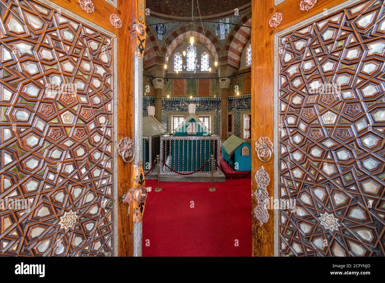 La Tumba de Suleiman el magnífico, Estambul, Turquía Foto de stock