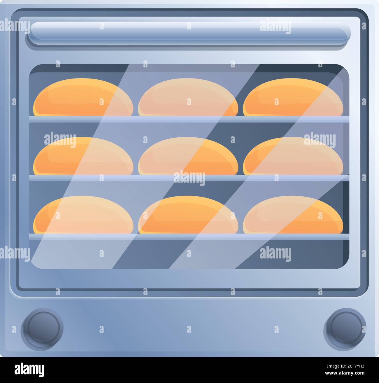 Icono de horno de convección de pan. Dibujos animados de horno de convección  de pan icono vector para diseño web aislado sobre fondo blanco Imagen  Vector de stock - Alamy