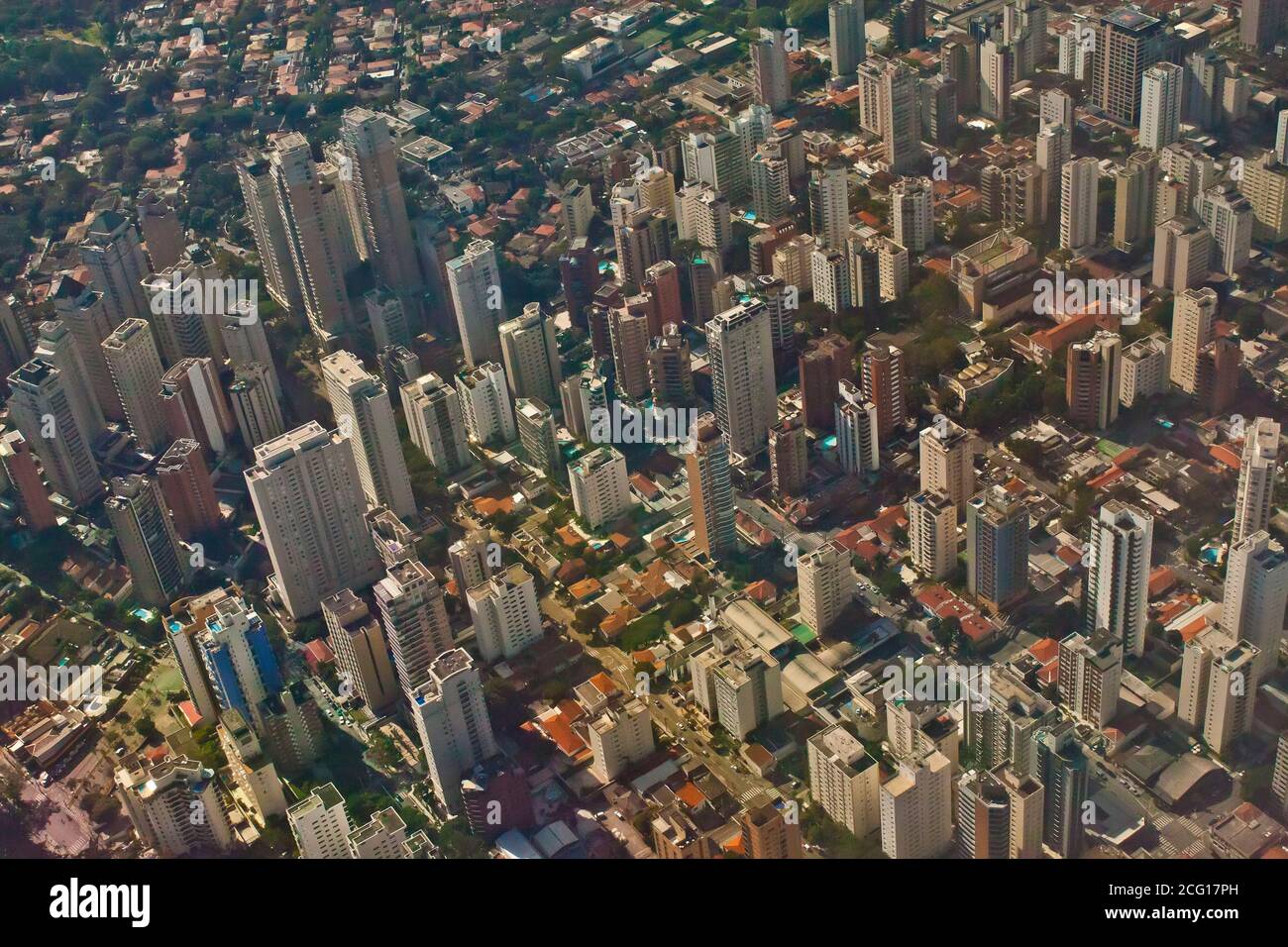 Vista aérea Sao Paulo, Brasil Foto de stock