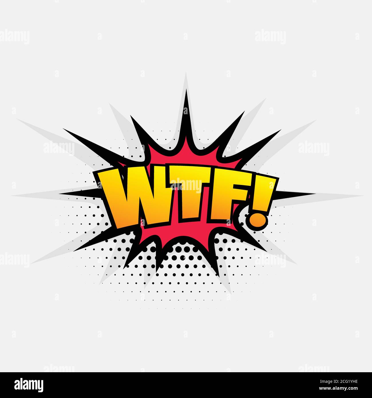 Texto Comico Pop Expresion Arte Para Word Wtf Imagen Vector De Stock Alamy