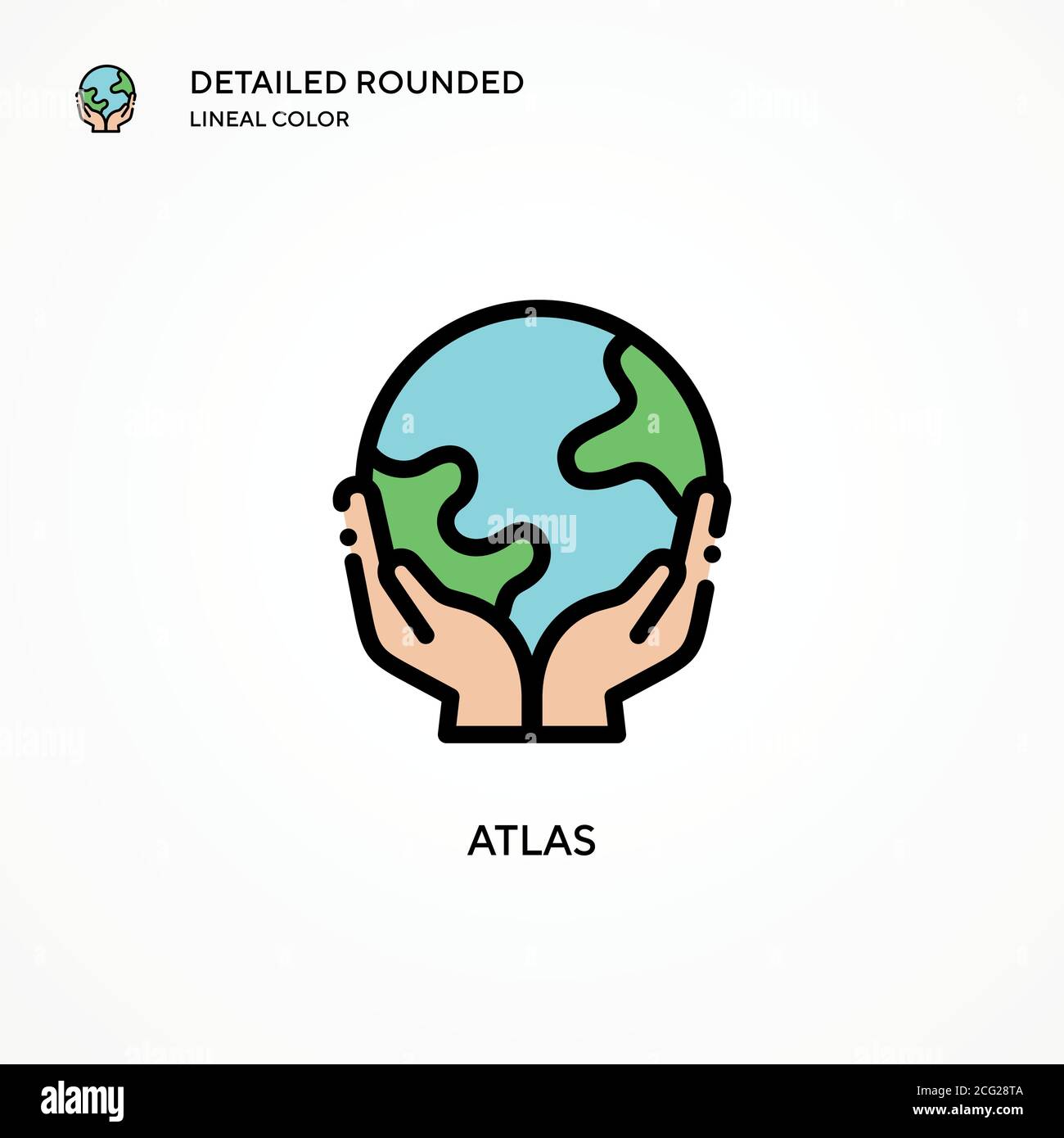 Atlas sosteniendo el mundo Imágenes vectoriales de stock - Alamy