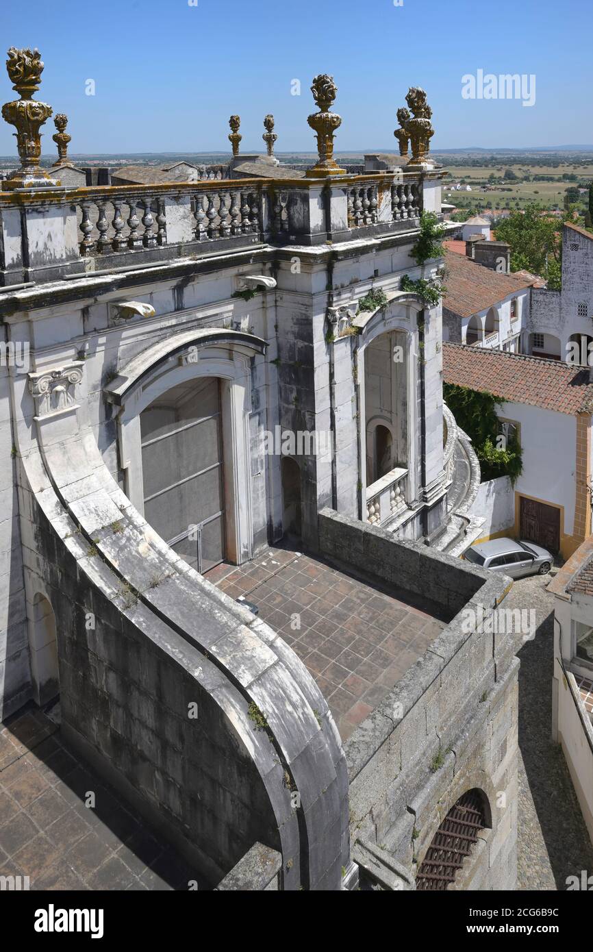 Catedral de Nossa Senhora da Assunçao, techo, Évora, Alentejo, Portugal Foto de stock