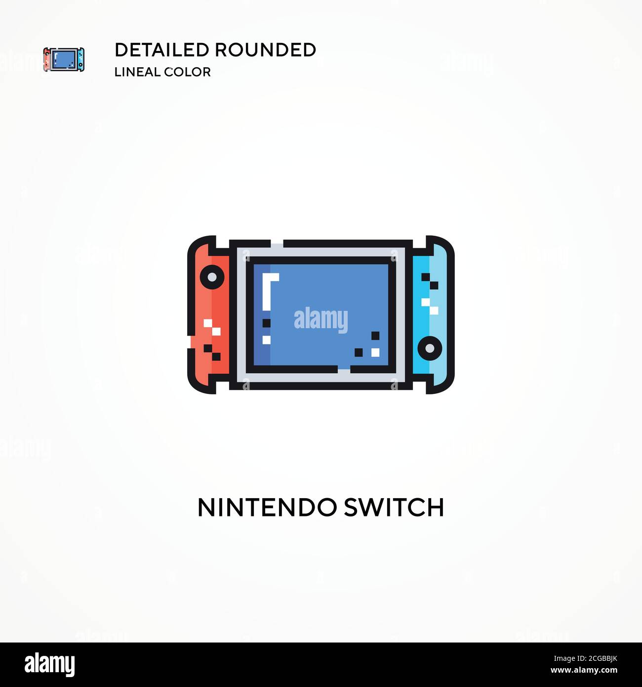 Icono de Nintendo switch vector. Conceptos modernos de ilustración vectorial. Fácil de y personalizar Imagen Vector de stock - Alamy