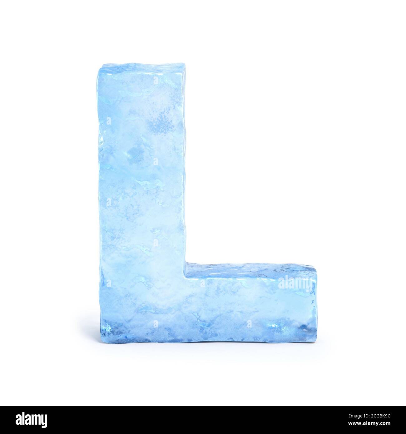 Fuente ICE representación 3d, letra B Foto de stock