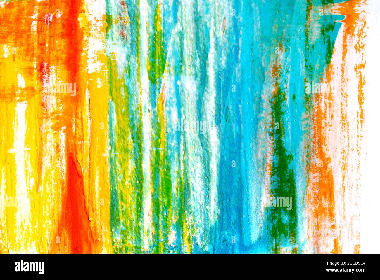 manchas de color de pintura sobre lienzo Fotografía de stock - Alamy