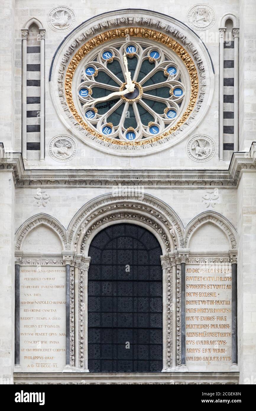 La basílica de Saint Denis en Francia Foto de stock