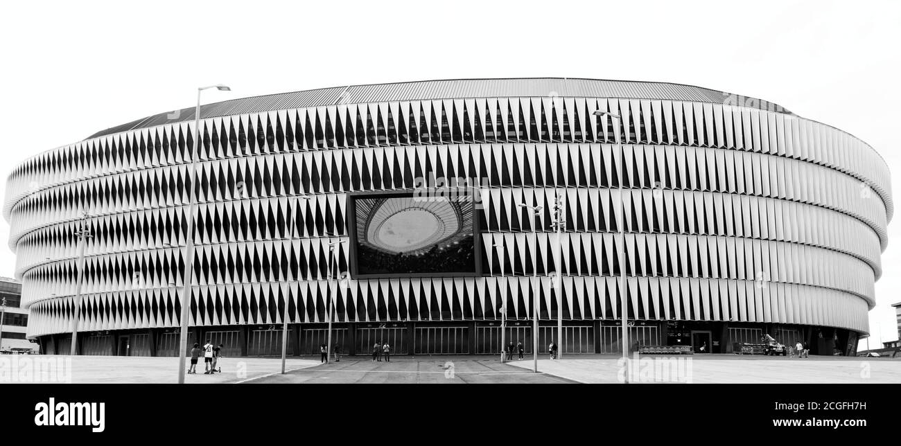 El legendario estadio San Mames del equipo de fútbol Athletic Bilbao, ciudad de Bilbao, España. 9 de septiembre de 2019 Foto de stock