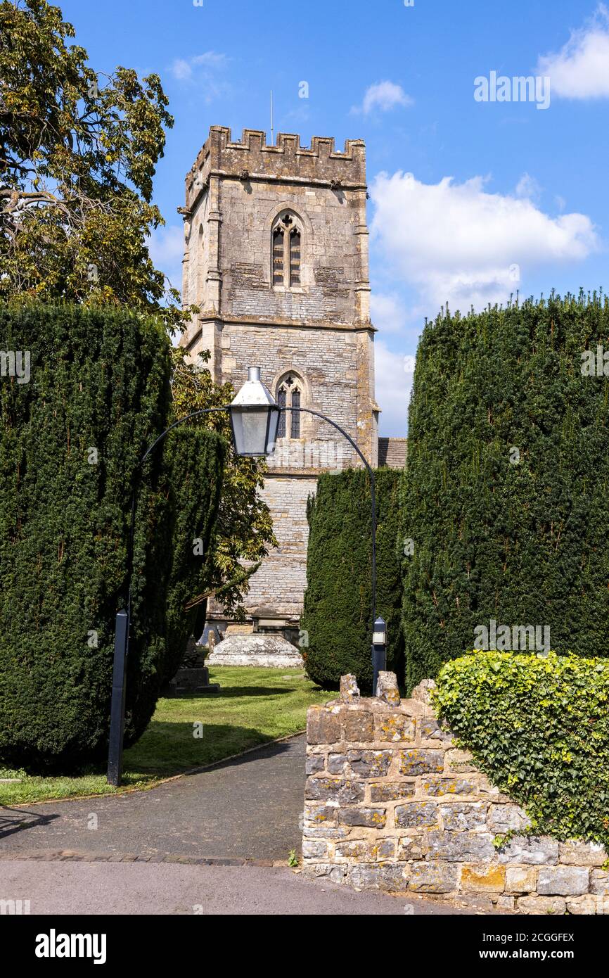 Iglesia de St Giles en el pueblo Severn Vale de Maisemore, Gloucestershire, Reino Unido Foto de stock