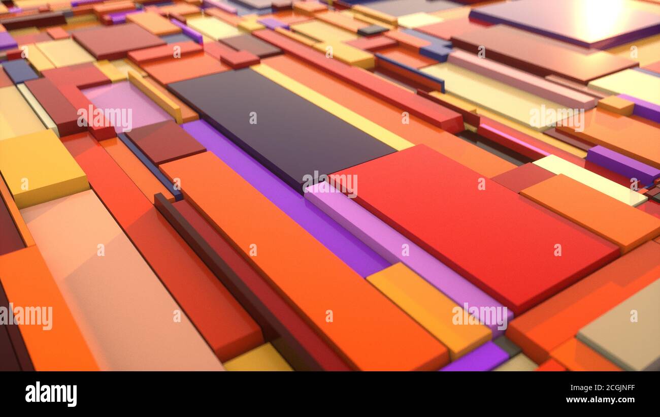Fondo colorido abstracto con formas Foto de stock