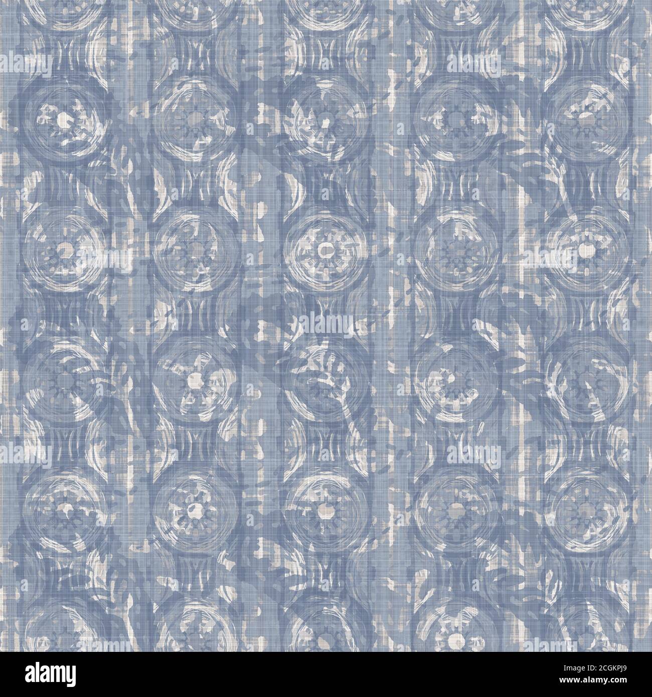 Sin costuras francés casa de campo ropa de verano bloque de impresión de  fondo. Provence azul lino gris textura de patrón rústico. Un viejo lino  tejido desenfocado en un estilo elegante y