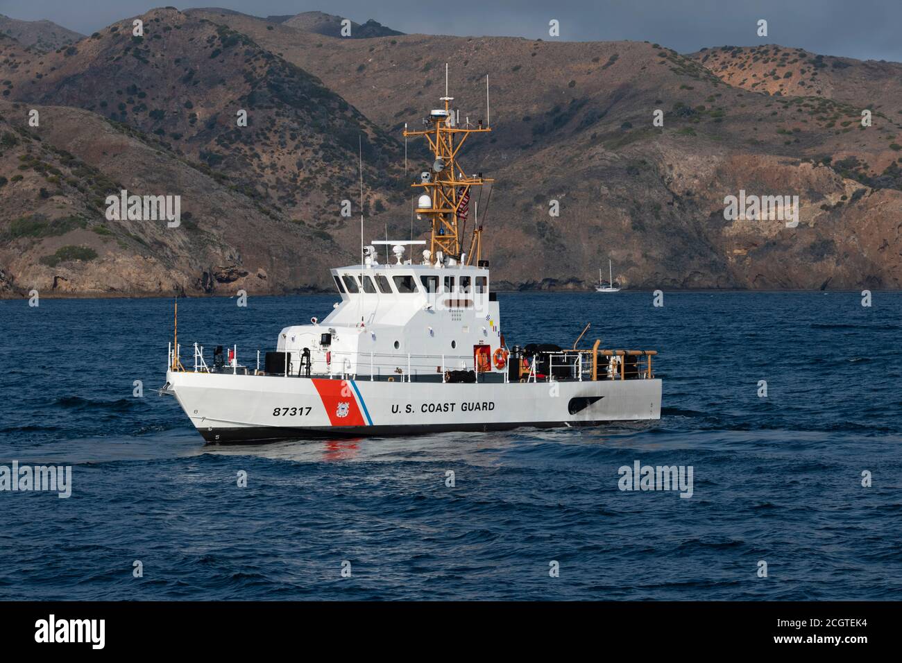 United States Coast Guard Cutters District 11 los Angeles Long Sector de Playa Foto de stock