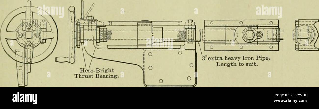 . Revista americana de ingeniería y ferrocarril. Dentro de journaltype, arco de la práctica estándar de los constructores, que ha sido il-lustrated en estas columnas. Se dará cuenta de que debajo de la cabina se proporciona una pequeña placa de puesta en marcha en el lado opuesto, con un asimiento adecuado, que permite el acceso a las bombas de aire, válvulas de retención y otras piezas a las que se llega desde la placa de conducción sin pasar por la cabina. La licitación es grande, con una CA-pacidad para 0,000 galones de Walcr y 15 toneladas de carbón. Es tubos, miinhcr .tiui diámetro exterior 243-2, 40-6J in. Tubos, longitud 19 pies Superficie de calentamiento, tubos de 3,795 pies cuadrados Foto de stock