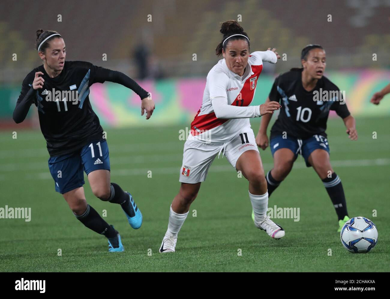 Futbol Xviii Juegos Panamericanos Lima 2019 Primera Ronda De Mujeres Grupo B Argentina Contra Peru Estadio San Marcos Lima Peru 28 De Julio De 2019 La