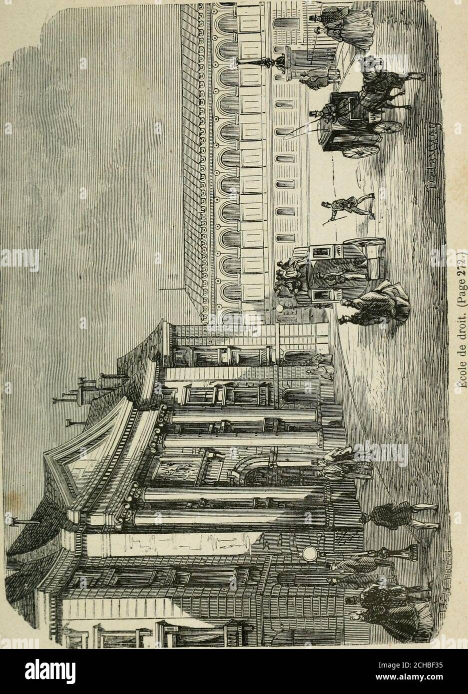 . Les merveilles du nouveau Paris-- . 18 ÉCOLE CENTRALE. 275 le nombre des écoles primaires de garçons et de fillessélevait en 1865 à 118, contenant un total de 67 000 élèves.la moitié de ces écoles sont dirigées par des professeurstenant apparaux corporations religieuses. En compte environ 100 salles dasile fréquentées par19 140 enfants. Si on ajoute aux chiffres précités les écoles dadultes etde dessin, on trouve un chiffre total de 522 écoles élémen-taires fréquentées par 104 540 éves. Voici, en outre, les diverses écoles existantes à Paris :LEcole des beaux-arts, done le seul pero est de Foto de stock