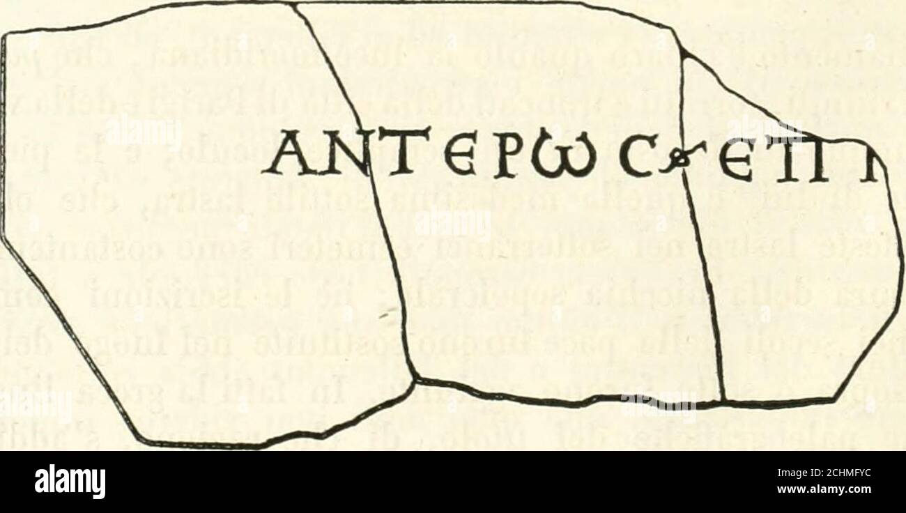 . La Roma sotterranea cristiana . ante veruna nelle re-censioni seguenti. E fanno coro i topografi Malmesburiense ed Einsiedlense anno-verando quel pontefice tra i più illistri depositi ad s. Aìjstum ovvero ad s.. Caeci-liam. Il martirologio romano piccolo nel dì 3 Gennaro nota soltantano:/ìojHoe Jn-theros papae et martìjris senza indicazione del cemetero. Questa indicazionenelle tavole martirologiche appare per la prima volta nel genuino Beda (2), eposcia in Rabano, in Adone, in Usuardo, in Notkero con tutti i loro seguaci. La comuna tutti cotesti martirologii di assignare ad Anterote an Foto de stock