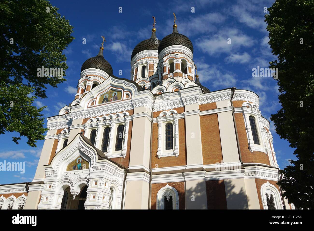 Catedral Ortodoxa Alexander Nevsky, Aleksander Nevski katedraal, Ciudad Vieja, Tallin, Estonia, Europa Foto de stock