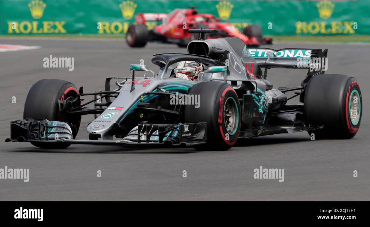 Fórmula uno F1 - Gran Premio de México - Autodromo Hermanos Rodriguez,  Ciudad de México, México - 28 de octubre de 2018 Mercedes' Lewis Hamilton  durante la carrera REUTERS/Andres Stapff Fotografía de stock - Alamy