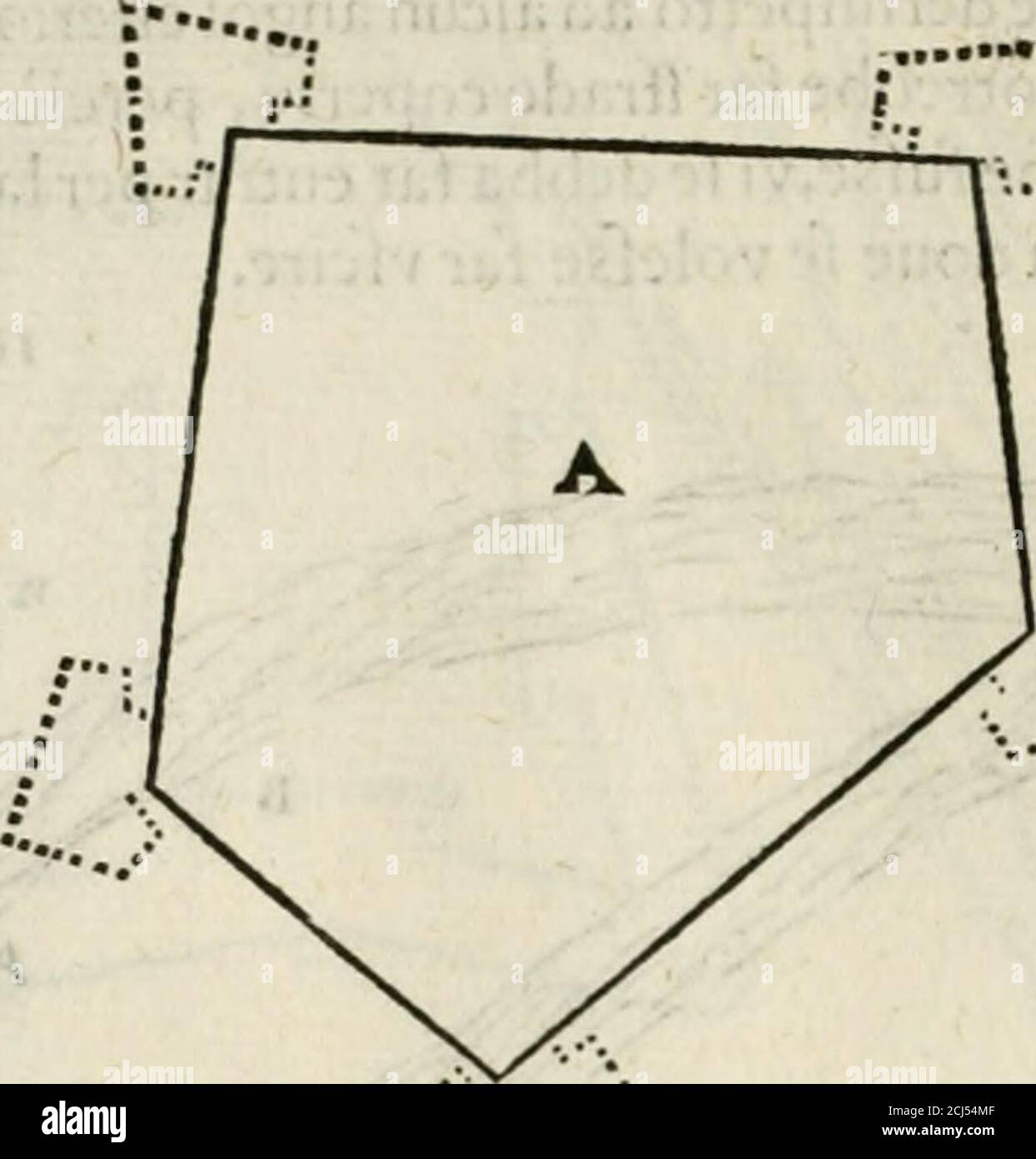 . Discorsi delle fortificationi, espugnationi, & difese delle città & d'altri luoghi . S IL luogo.che (e doucfse fortìEc vcSoùe fìmilc a quel,chc fé vede nella pianta fcgucnte; Io Io farci £ancheggiare nella maniera,che dimoftran le linee de punti. Sarà dauertirc, che per far che i baluardi hahbianda riufcirciin fianclìi,6: facce ragioneuoli,nelle quale i tiri,che le douefser fiancheggiare, vi poreflcr molto f ccare,& gli angoli efteriori defsi baluardi non rt ftafser molto acuti, da ciafcun angol interior di tai baluadi per in f n ad princinier cupio o fno fgival Foto de stock
