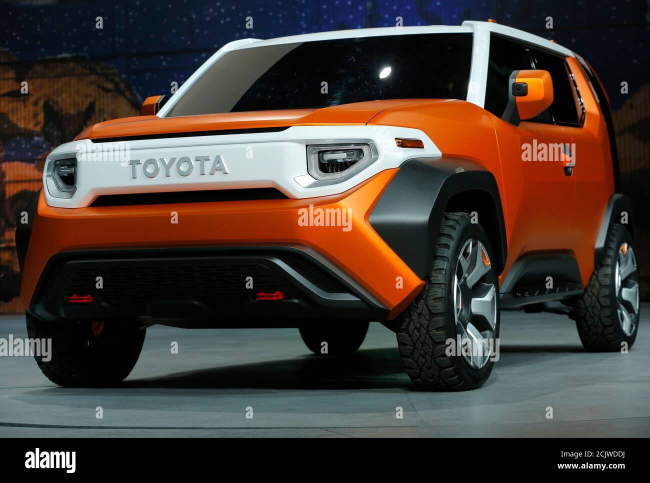 The Toyota Ft 4x Concept Car Is Displayed At The 17 New York International Auto Show In New York City United States April 12 17 Reuters Lucas Jackson Fotografia De Stock Alamy