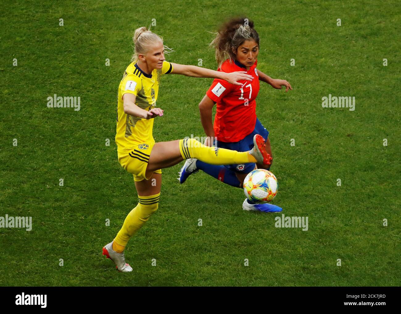 Fútbol Fútbol - Mundial Femenino - Grupo - Chile contra Suecia - Roazhon Park, Rennes, Francia - Junio 11,