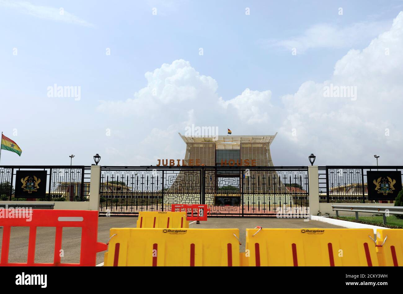 El palacio presidencial conocido como Jubilee House, utilizado como