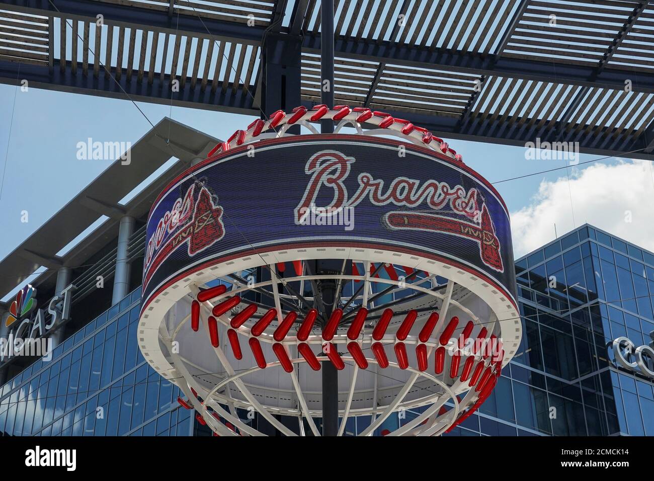 El logo del equipo de las grandes Ligas de Béisbol (MLB) Atlanta Braves