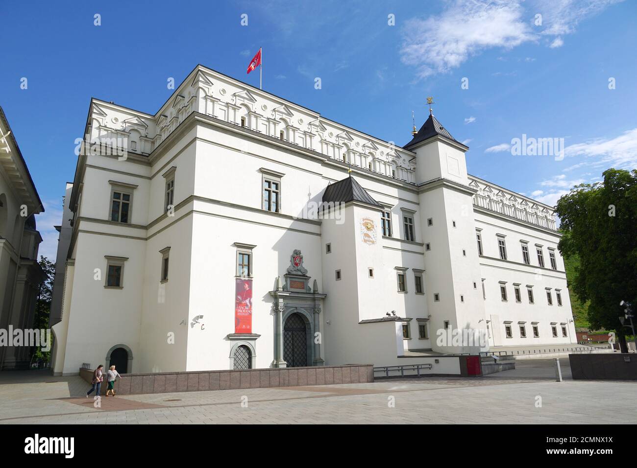 Palacio de los grandes duques de Lituania, Lietuvos Didžiosios Kunigaikštystės valdovų rūmai Vilniaus žemutinėje pilyje, Vilna, Lituania, Europa Foto de stock