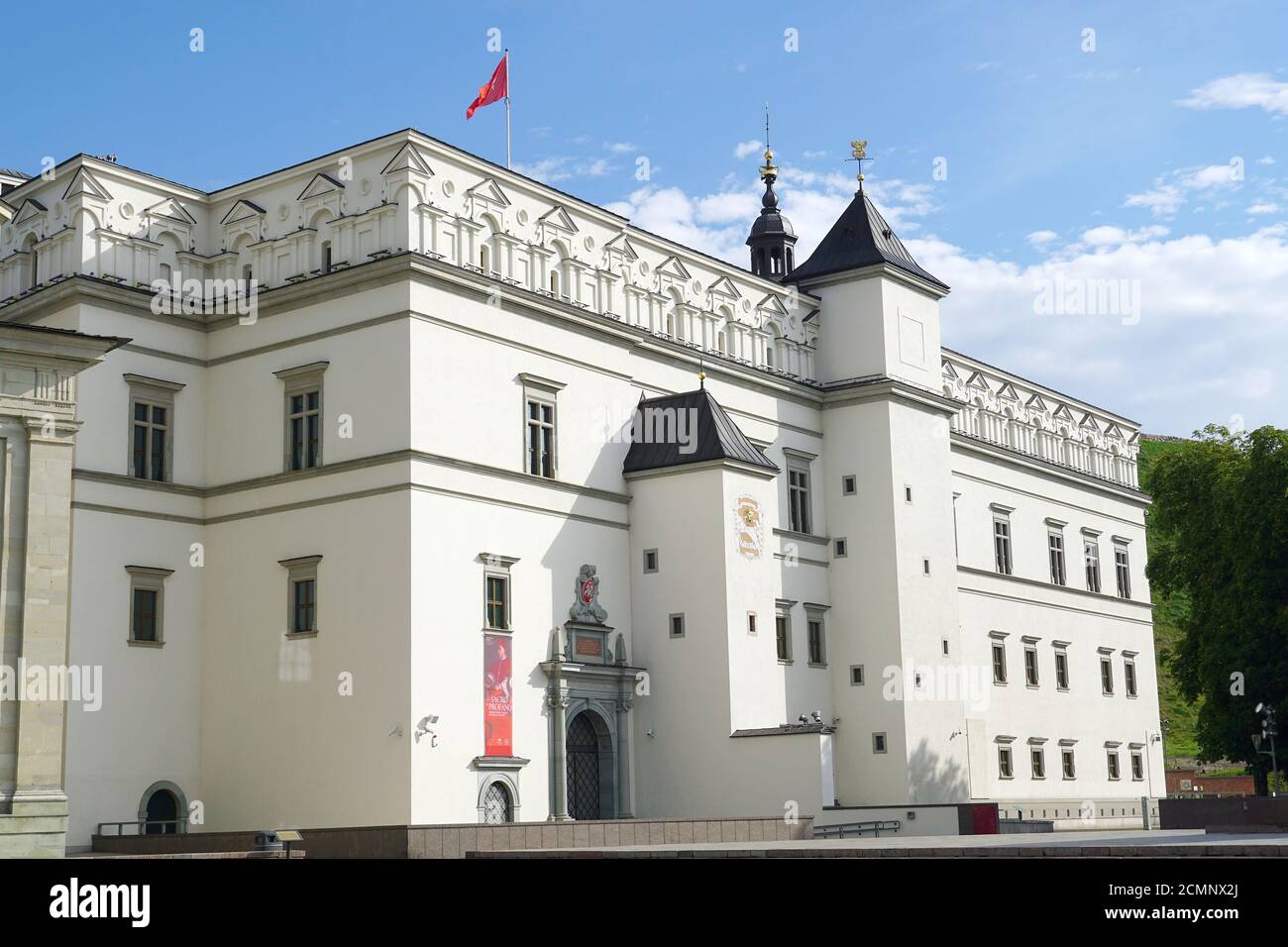 Palacio de los grandes duques de Lituania, Lietuvos Didžiosios Kunigaikštystės valdovų rūmai Vilniaus žemutinėje pilyje, Vilna, Lituania, Europa Foto de stock