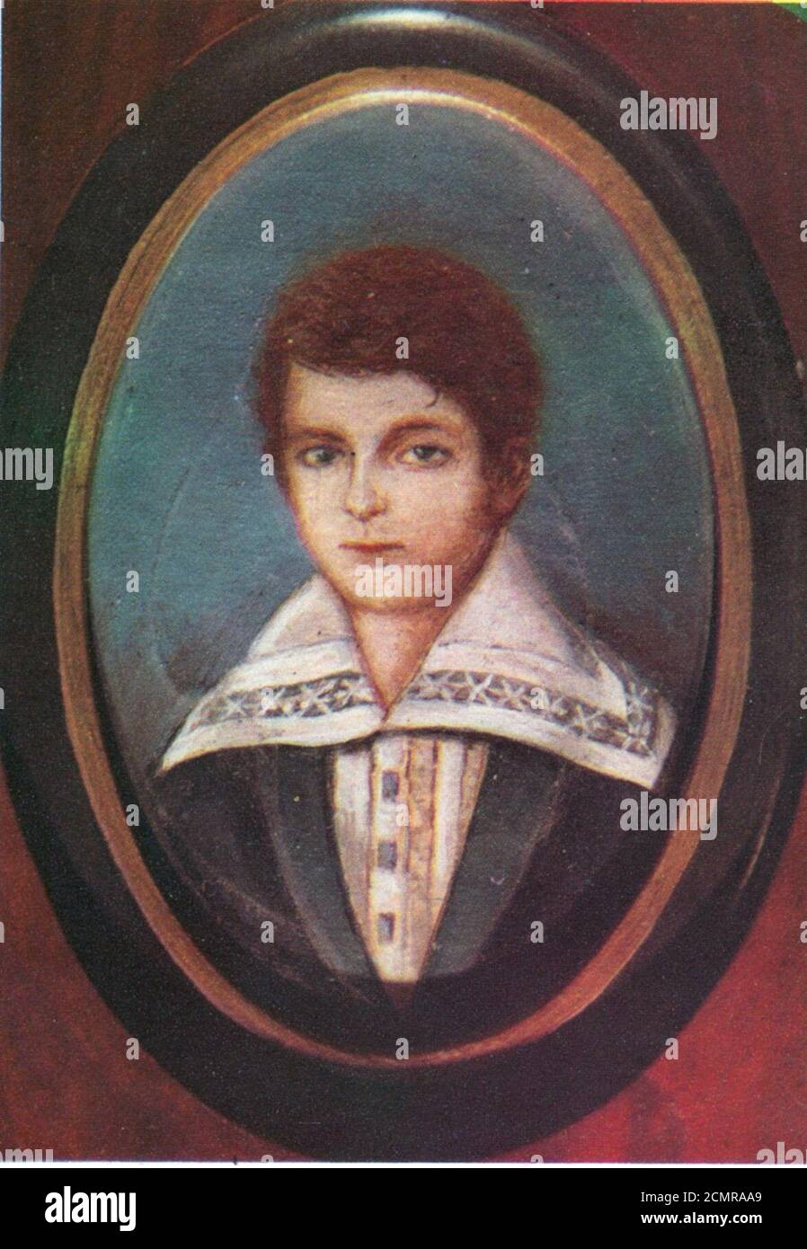 Juan Manuel de Rosas de niño. Foto de stock