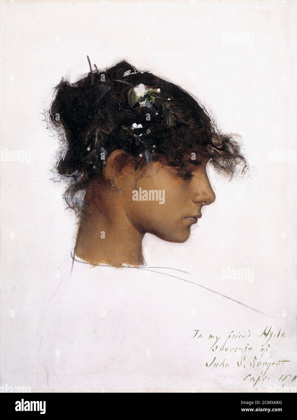 John Singer Sargent Rosina Ferrara Cabeza De Una Chica De Capri Fotografia De Stock Alamy