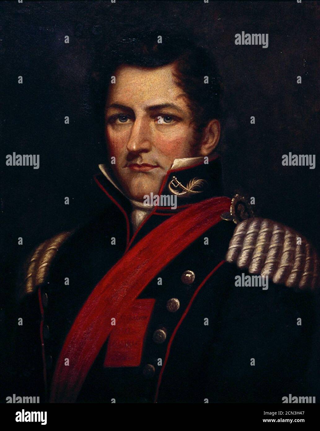 Juan Manuel de Rosas 1829. Foto de stock