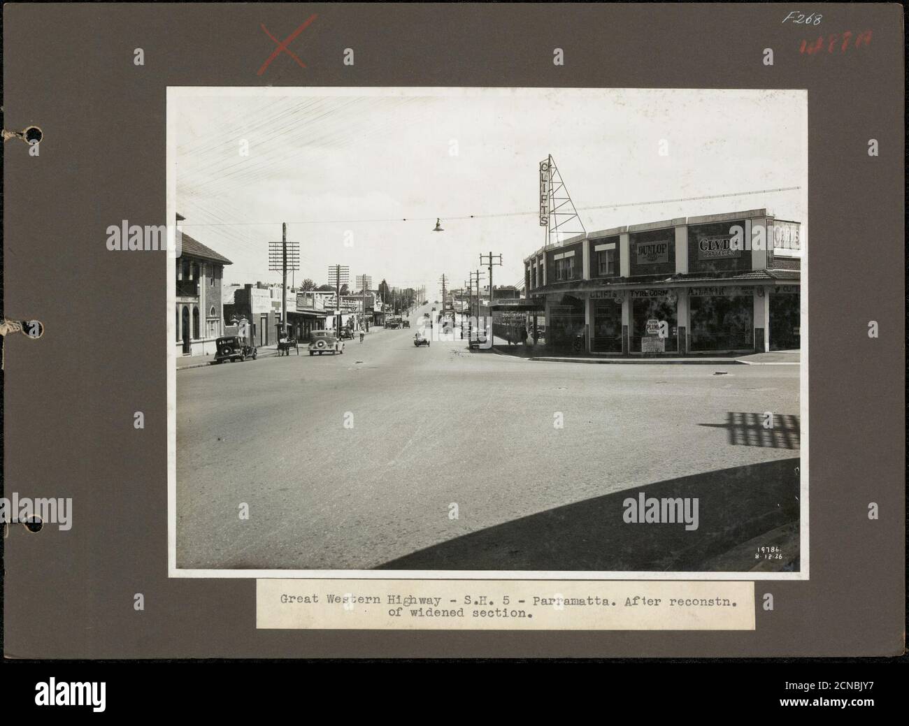Great Western Highway - Parramatta. Después de la reconstrucción de la sección ampliada. _ Foto de stock