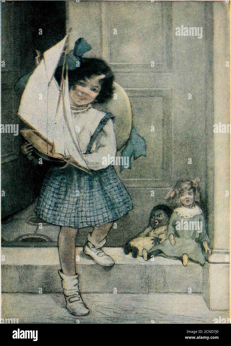 La edad de oro de la infancia. II él hace un ruido tan terrible, y,  colgando de su espalda, tiene lo que parece ser un crowdOf malos chicos en  un saco;