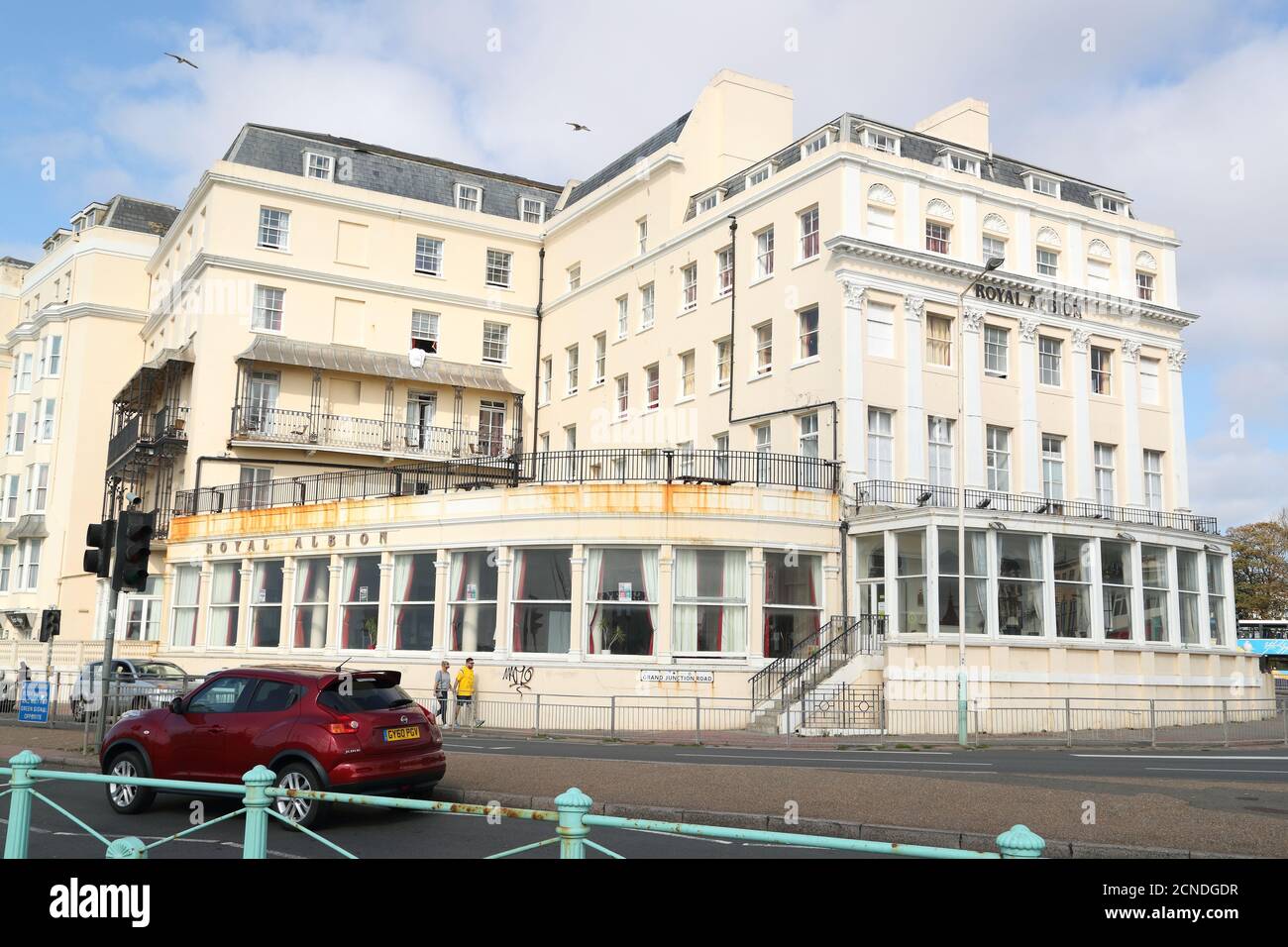 The Royal Albion Hotel en Brighton, Reino Unido Foto de stock