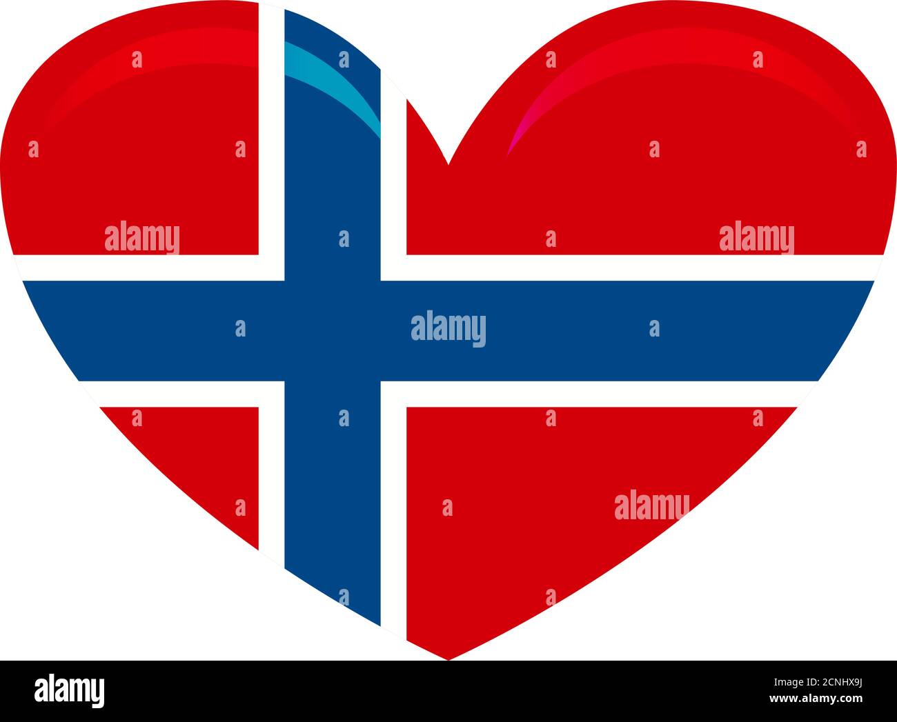 Noruega bandera, colores oficiales y la proporción correcta. La bandera