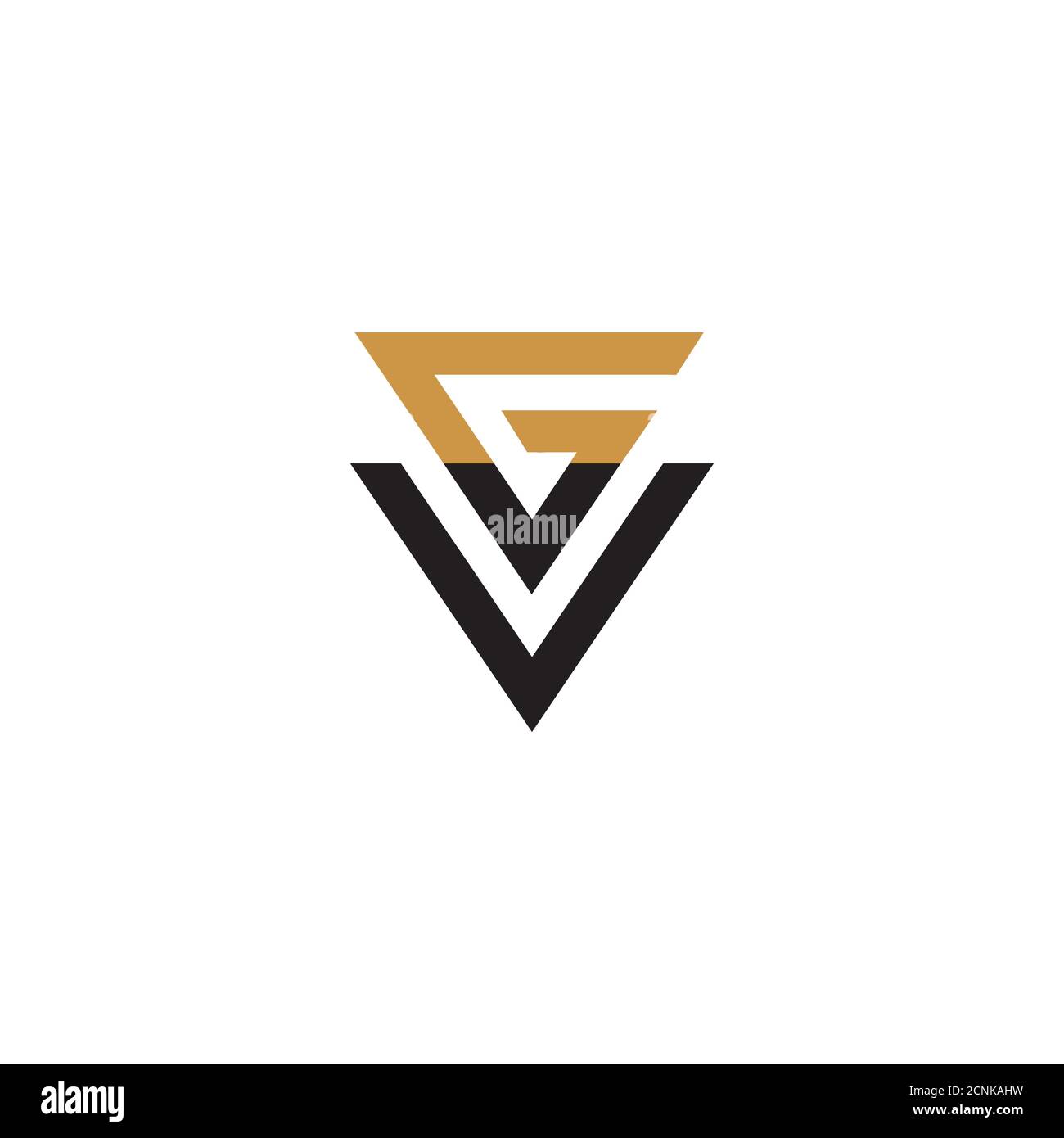 Letra Inicial Vg O Gv Logotipo Vector Plantilla De Diseno Imagen Vector De Stock Alamy