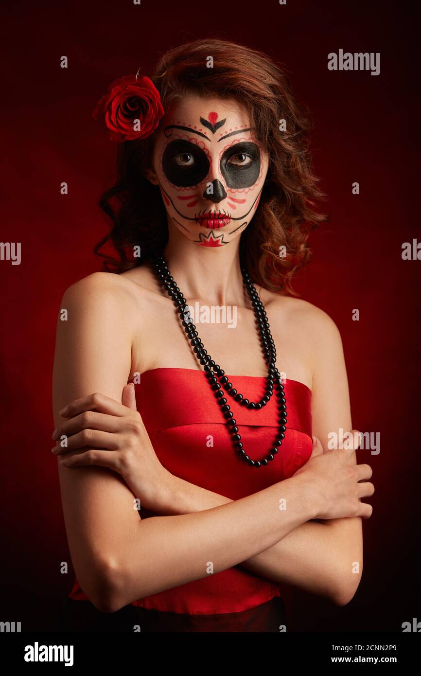 maquillaje santa muerte Fotografía de stock - Alamy