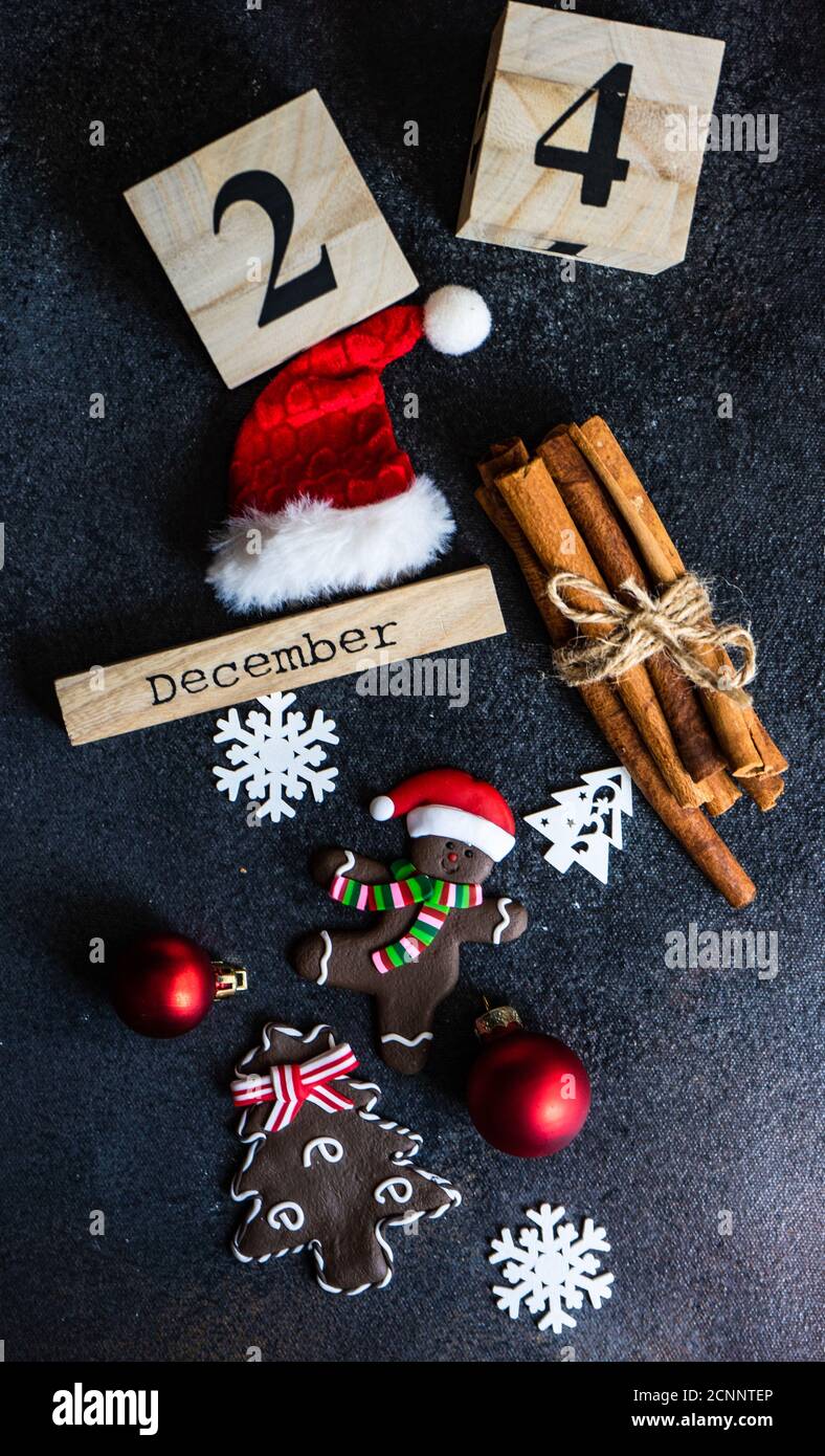Adornos de Navidad y adornos Foto de stock