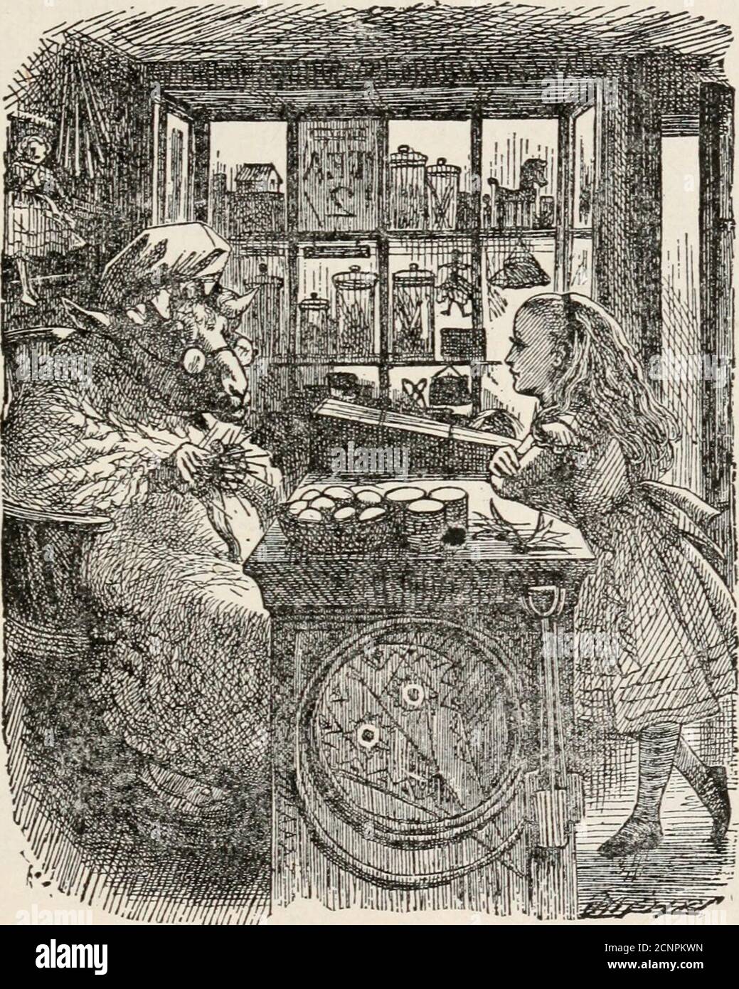 Alli en el mostrador