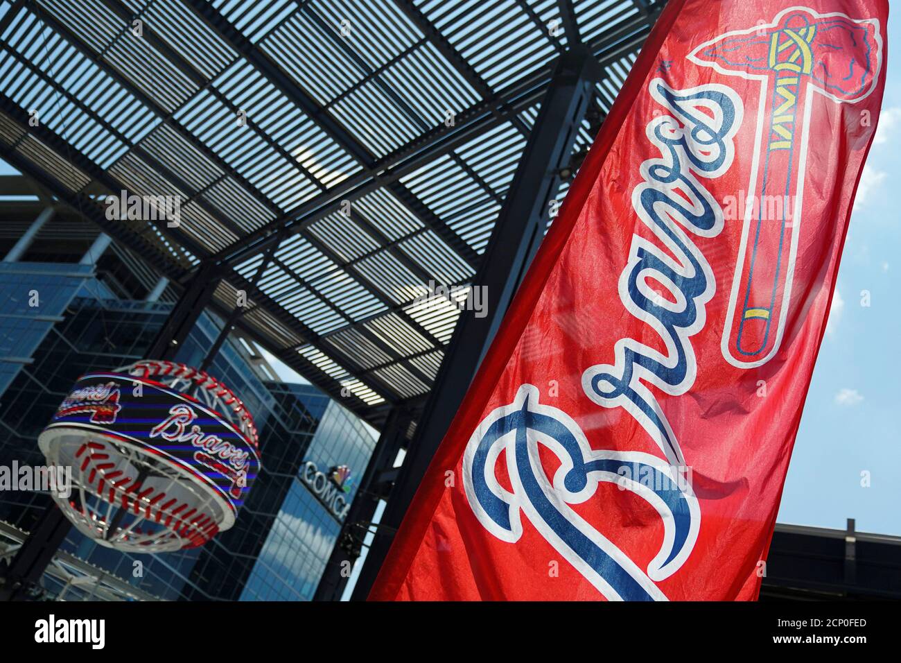 El logo del equipo de las grandes Ligas de Béisbol (MLB) Atlanta Braves