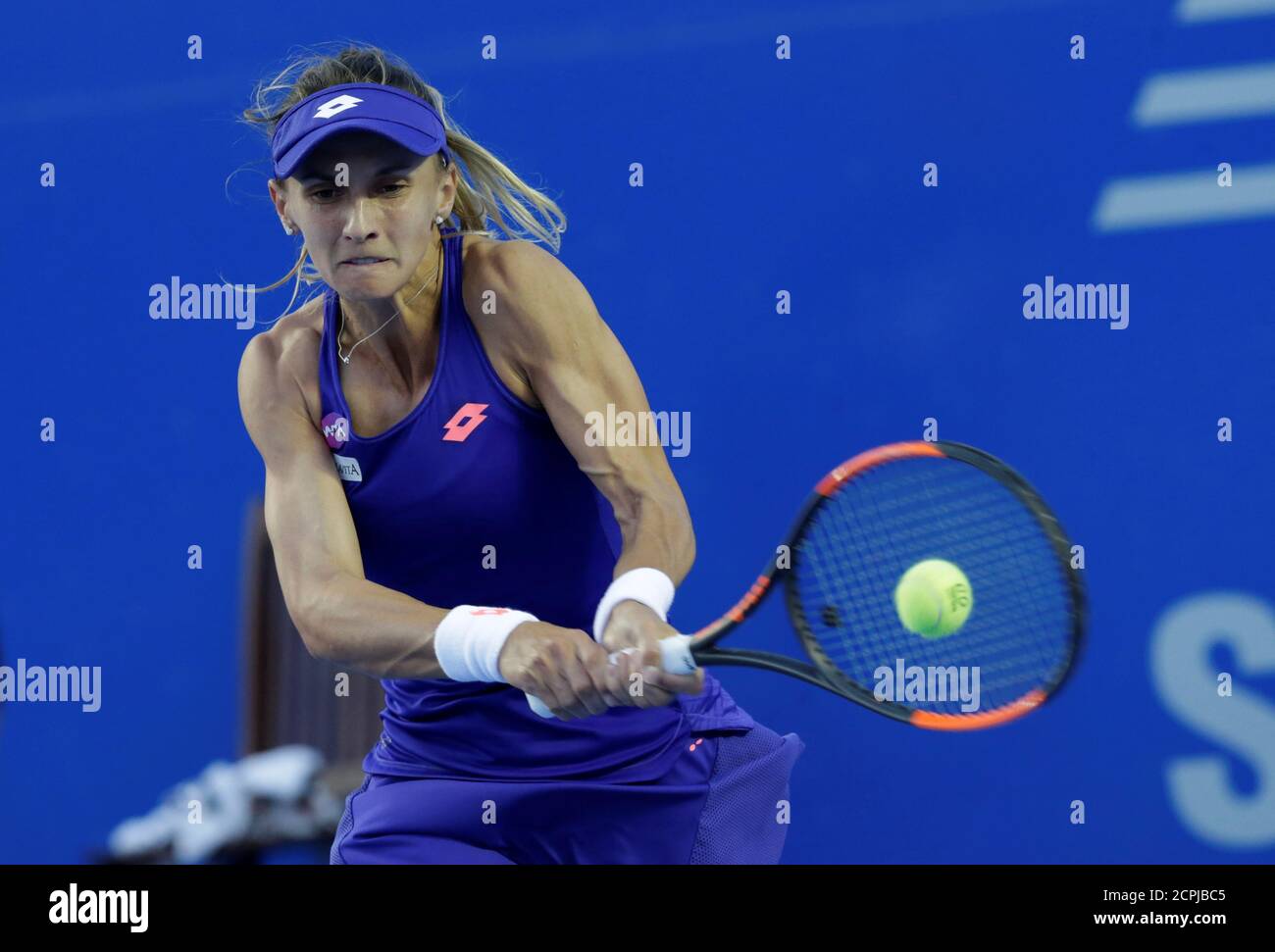 Tennis - Mexican Open - Women's Singles - Final - Acapulco, Mexico-  04/03/17. Lesia Tsurenko of Ukraine in action against France's Kristina  Mladenovic. REUTERS/Henry Romero Fotografía de stock - Alamy