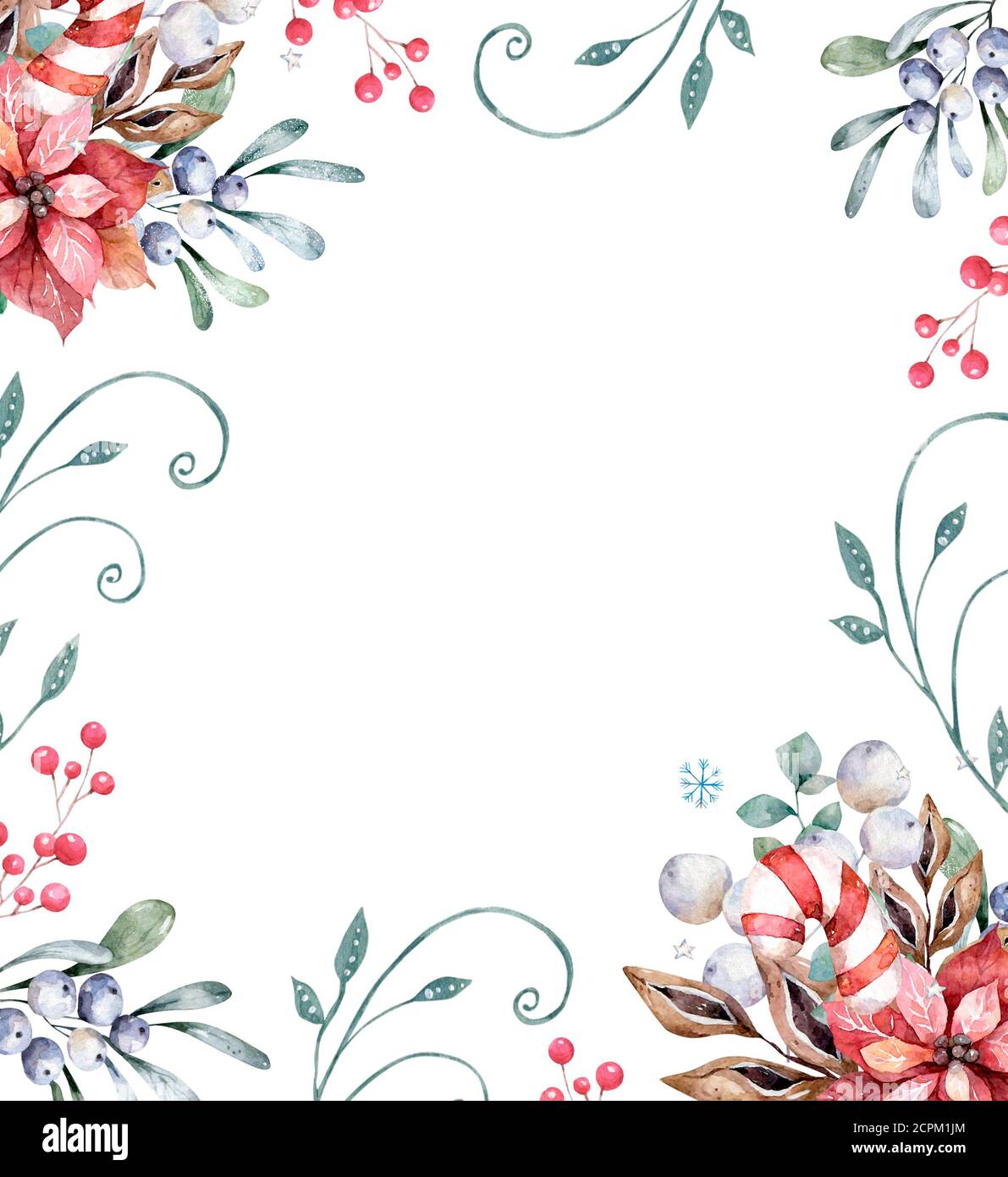 Feliz marco de Navidad con flores. Acuarela tradicional mano dibujado tarjeta de felicitación. Diseño floral de vacaciones aislado sobre fondo blanco Fotografía de stock - Alamy Feliz marco de Navidad con flores. Acuarela tradicional mano dibujado tarjeta de felicitación. Diseño floral de vacaciones aislado sobre fondo blanco Fotografía de stock - Alamy