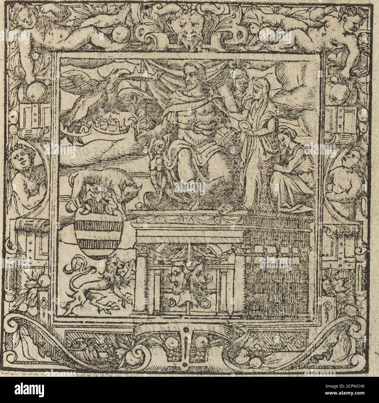 . Emblemata cvm aliqvot nvmnis antiqvi operis . M A X I M I L I A N O II IMPERATORI A VG V S T o, ,G E R M A- nix, Hungaria, Bohemix, Dalmaciar, Croa-tiseque Rcgi optimo, Archiduci Auihi: Duci BurgundisE, Comiti Tyrolisj &:c.Domino fiio clementifTirao. QjV i s tihi tam iueni dimnos fundit honorcs, menmiftsque menmigufis complemt pcdom, RegumMaxime ? No leuiter trihuit mortalihus ifta,Munera cjui cxlum terras Deus ordine torquet.Nam -polutris late iotum fama intuhtOrhem,Tetriplici infi.nem diademate.dotthus auflum, 5 Te fibi io t. SAMBVCt Te fihi Roma parem le umjnjpertjue laiifiiConfcia Foto de stock