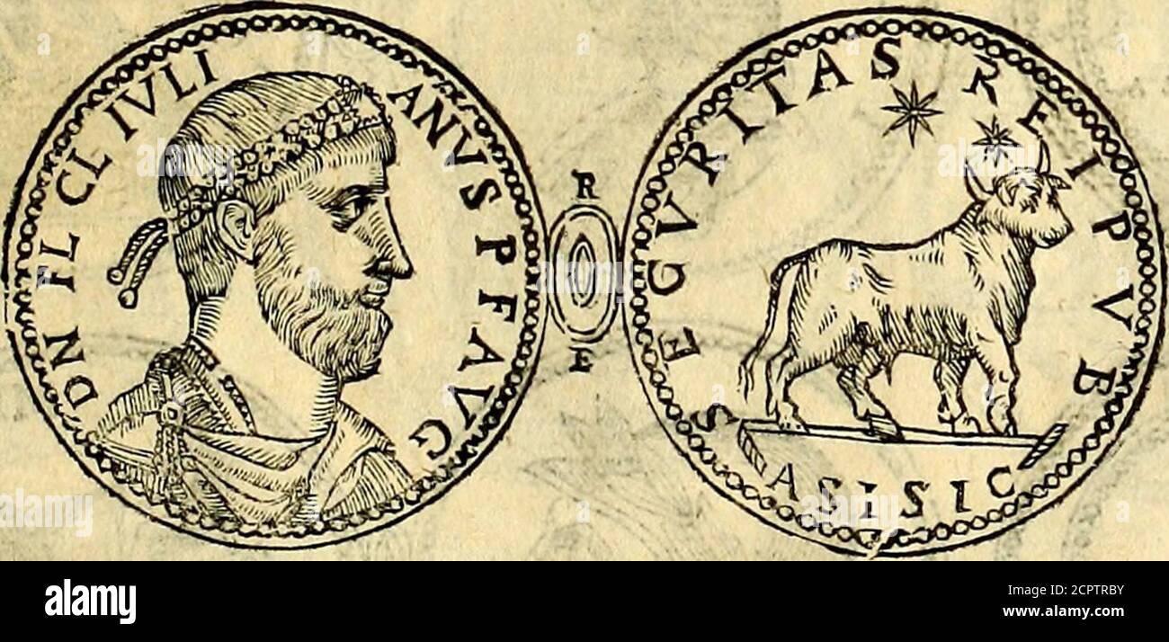 . Dialoghi di Antonio Agostini arcivescovo de Tarracona; sopra le medaglie, iscrizioni, e altre antichita: . Vnaltra limile fciocchezza fecero ì Romani nel portare la DEA diPefmunte,che era vn (affo nero come pece fenza fisura alcuna.C. Comeconofceuano, che efiuTe m.afchio, ò fémmina? A. Quel che fi caua da diuerlì autori, è ,che i più antichi non haueuano Idoli infigura di huomini, ò di donne,ma come i Giudei; i padri, e gli aui dedodiciarchi, che non teneuano neloro altari figura di animali-, ben sandoi, gì givitano di priendoni la figura del vit Foto de stock