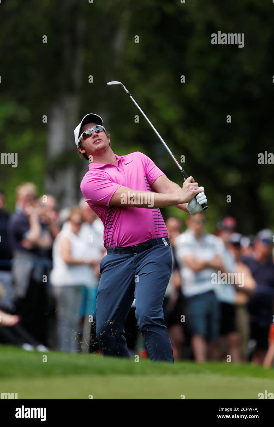 Golf - European Tour - BMW PGA Championship - Wentworth Club, Virginia  Water, Gran Bretaña - 26 de mayo de 2018 Sam Horsfield de Inglaterra en  acción durante la tercera ronda Imágenes