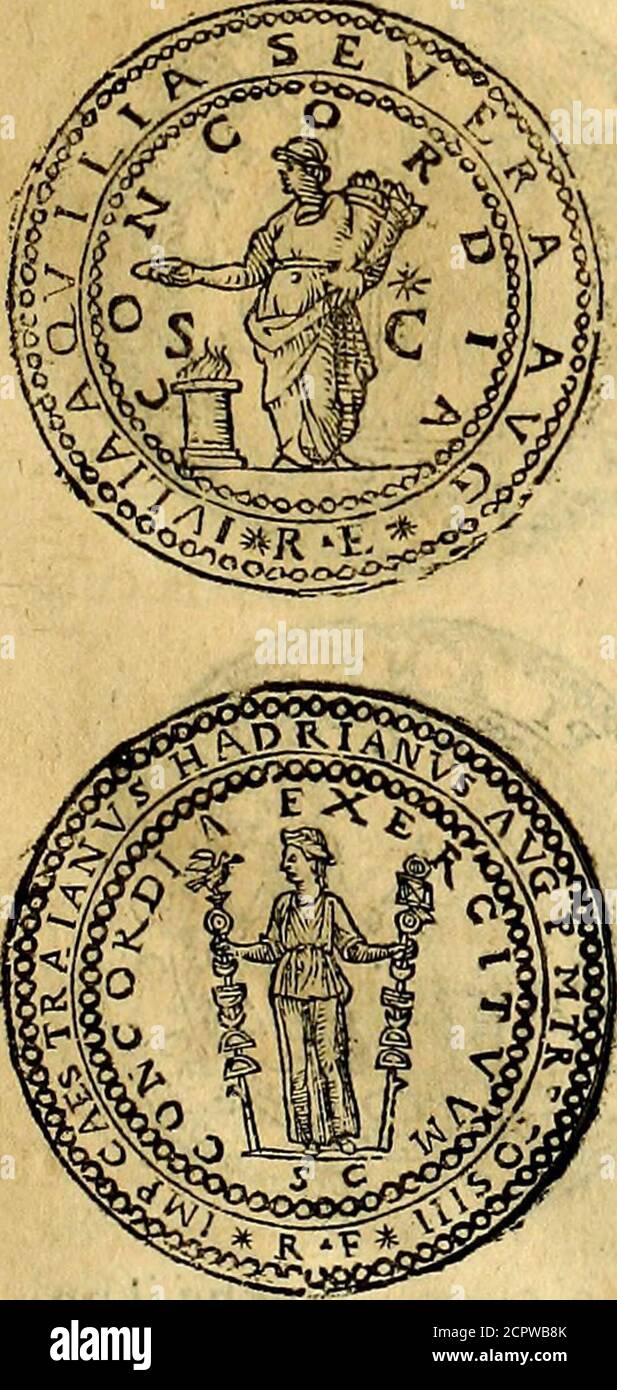 . Dialoghi di Antonio Agostini arcivescovo de Tarracona; sopra le medaglie, iscrizioni, e altre antichita: . Foto de stock