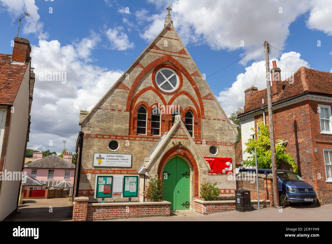 Saffron Walden Community Church en Castle Street, Saffron Walden, Essex, Reino Unido. Foto de stock