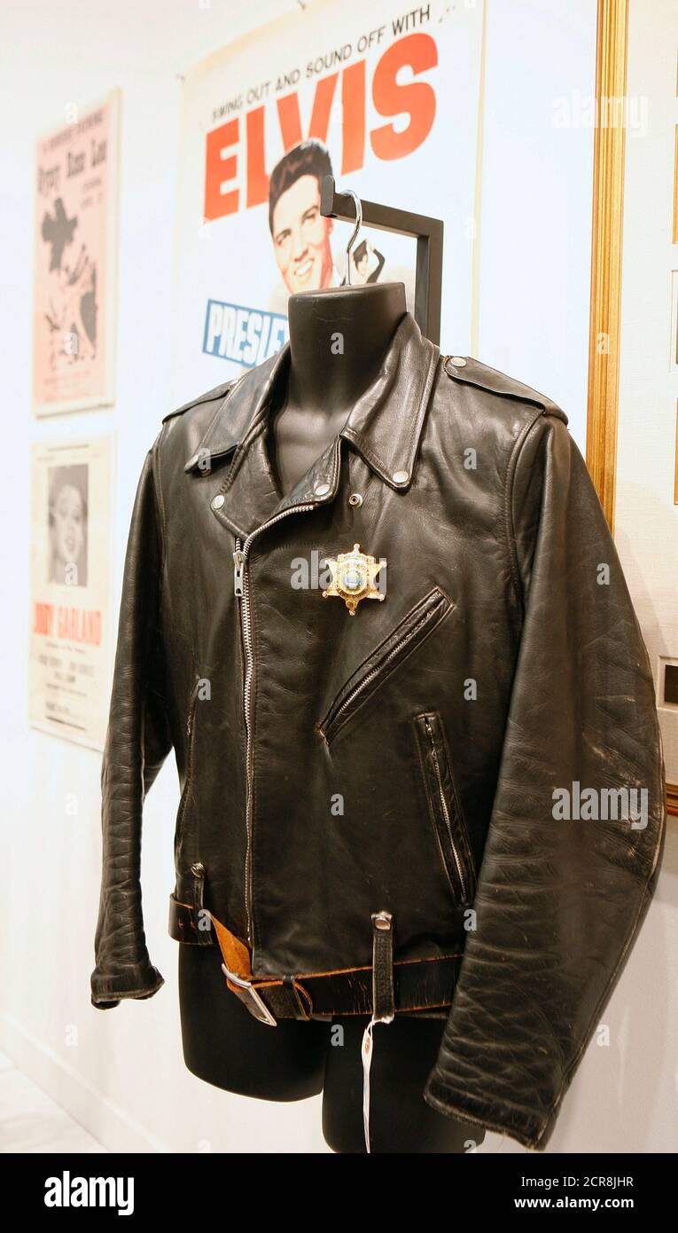 elvis presley leather jacket