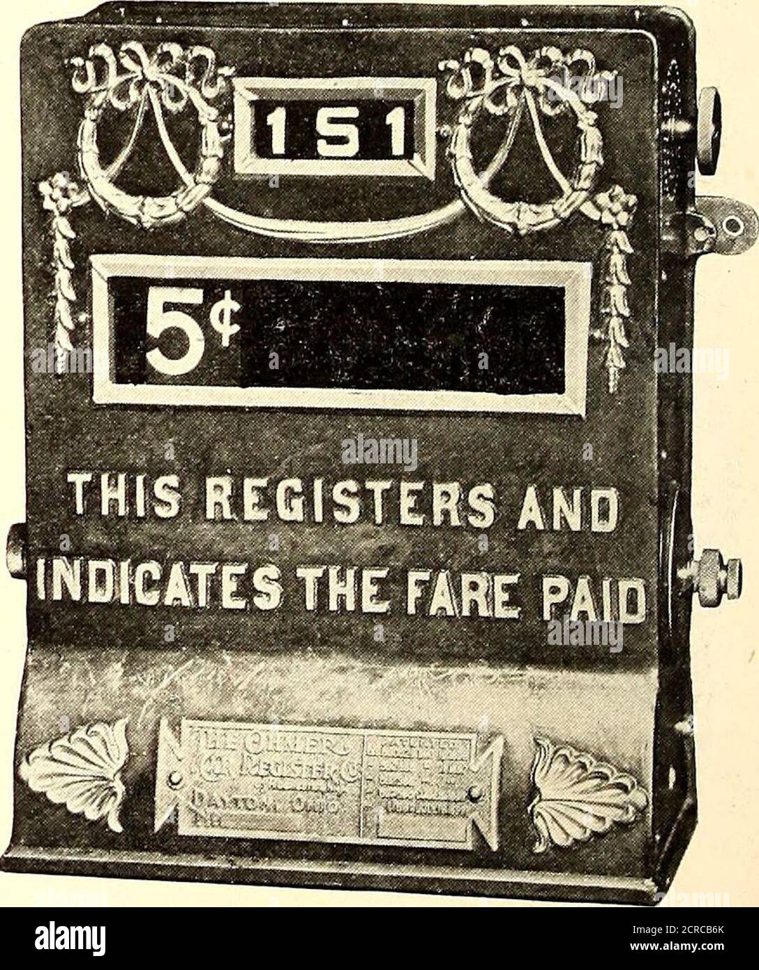 El Diario De Ferrocarril De La Calle E Ohmer Car Register Co Sistema Pat Oct 2 1900 Con X 3 2 2 S H 2 M I