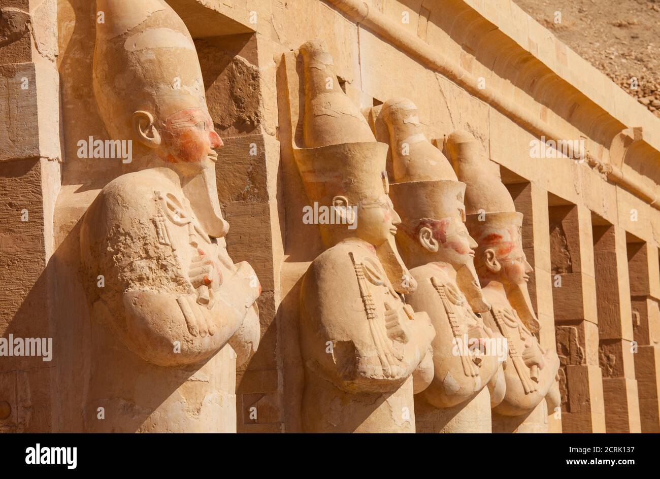Templo de Hatshepsut, Luxor, Valle del Nilo, Egipto Foto de stock